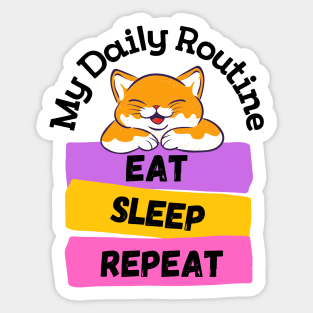 My Daily Routine Sticker